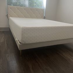 Queen Bed Frame Plus Mattress
