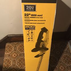 Dewalt 20v Max Li-Ion 22 In. Hedge Trimmer (Tool Only) DCHT820B New