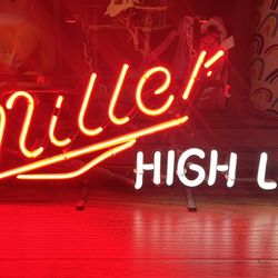 Vintage Miller High Life Neon Light 