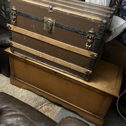 Cedar chest and trunk