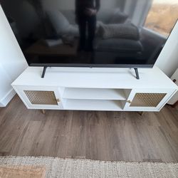 White TV console
