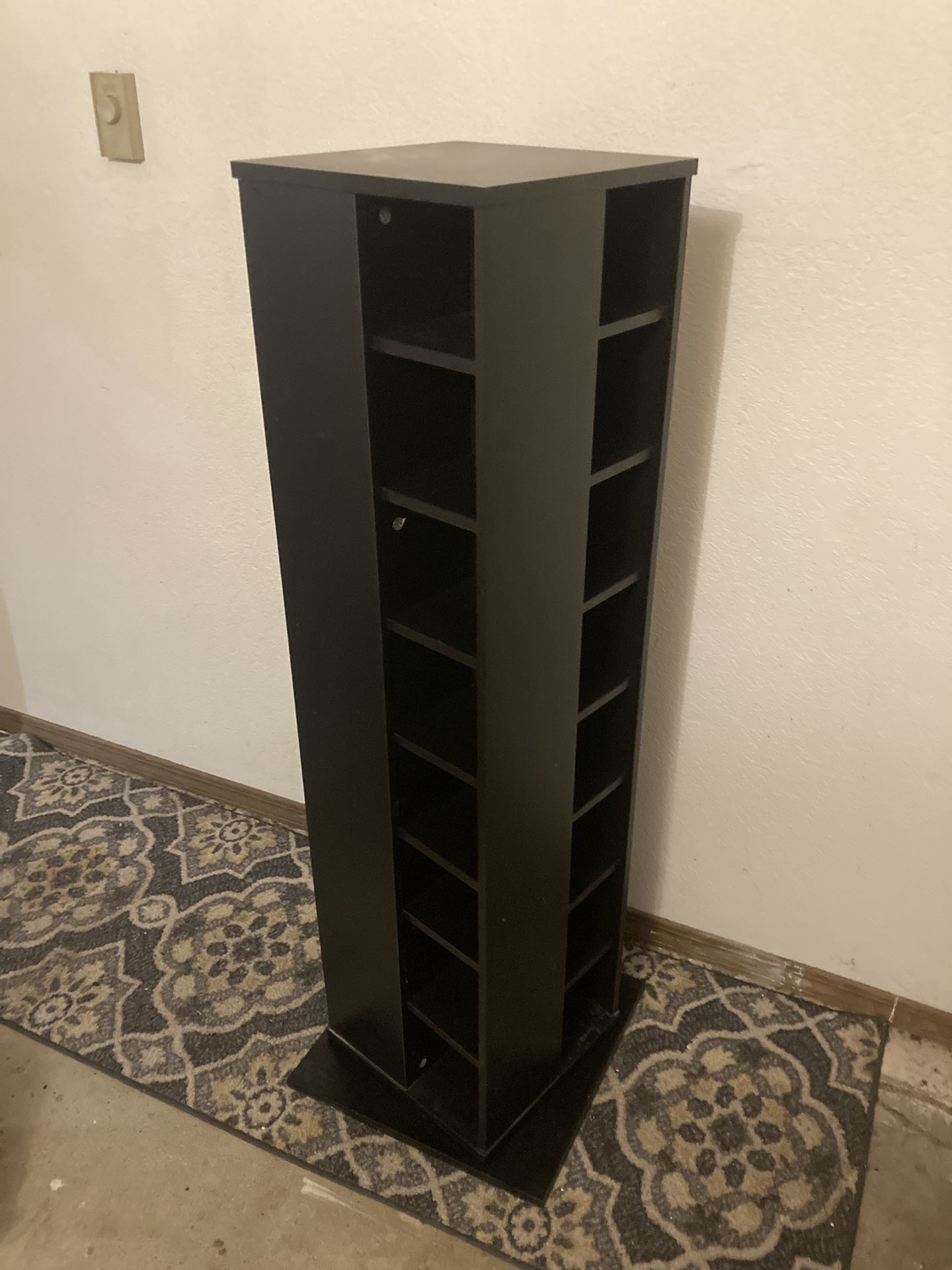 Tall Black Spiny CD Rack