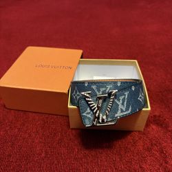 Navy Blue LV Belt 