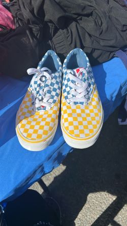 CheckedYellow ,Blue Red VANS