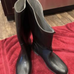 Rubber mud rain boots Tingley women size 10 farm marine Halloween Christmas prop decor