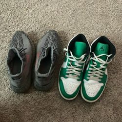 Two Shoes Air Jorden And Yeezy 