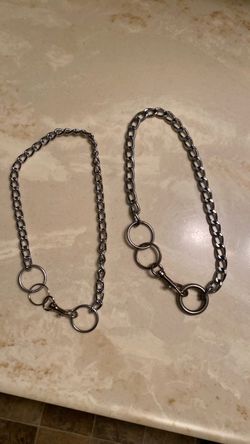 Dog chain collars / necklaces