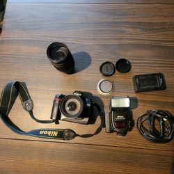Nikon Af Nikkor70-300mm And Accessories