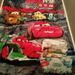 Disney Cars Twin Bedding Set and Curtains