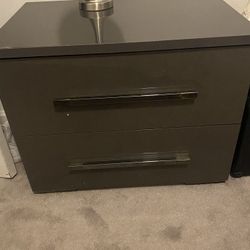 two Nightstands One Large Dresser