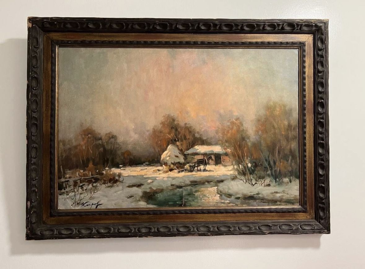 Vintage Oil Painting by Ivan Karpoff