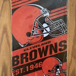 New Never Used Cleveland Browns 8x12 Tin Sign Collection 