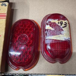 1937 - 38PONTIAC Stop Tail Lamp Brake Light Lens Glass
