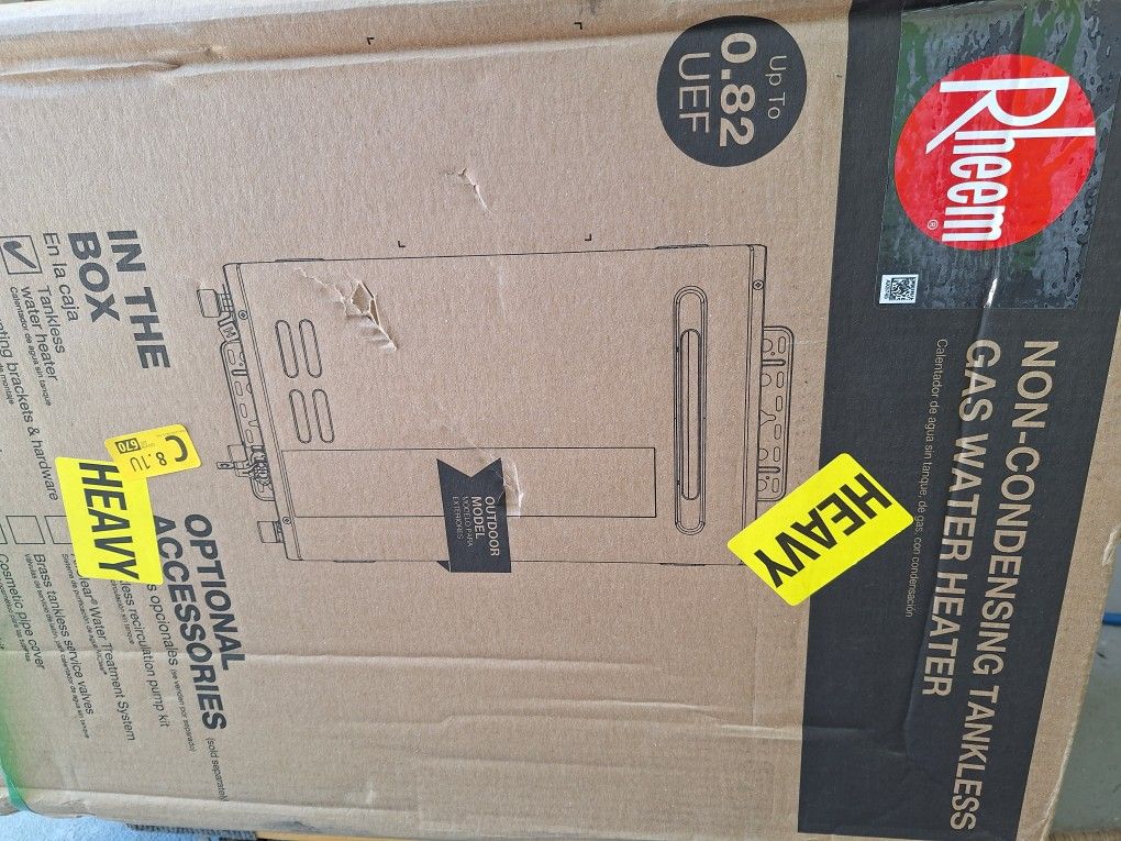 RHEEM TANKLESS WATER HEATER RTG 95XLP-3