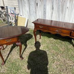 Buffet / console & Side Table Matched Set