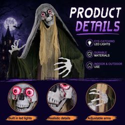 Skeleton ghost Halloween decoration