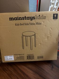 1 Mainstays Kids Bedside Table White