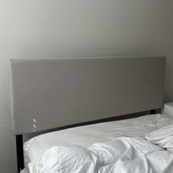 Queen bed frame and headboard