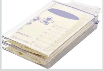 Breast milk storage bag flatteners  2pack
