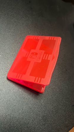 Nintendo switch game holder case RED • 4 game cartridge case