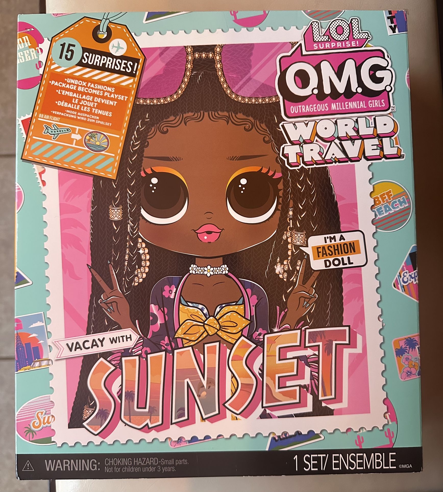 LOL Surprise Doll OMG World Travel Sunset NEW Sealed