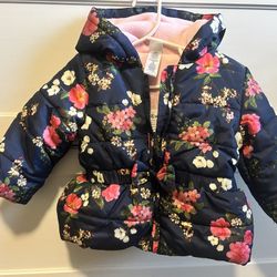 12mos baby Girl floral Coat 