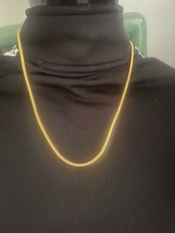 18” 24kt ion bonded over 925 silver necklace