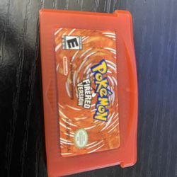 Pokemon FireRed Original GBA Cartridge Working Battery