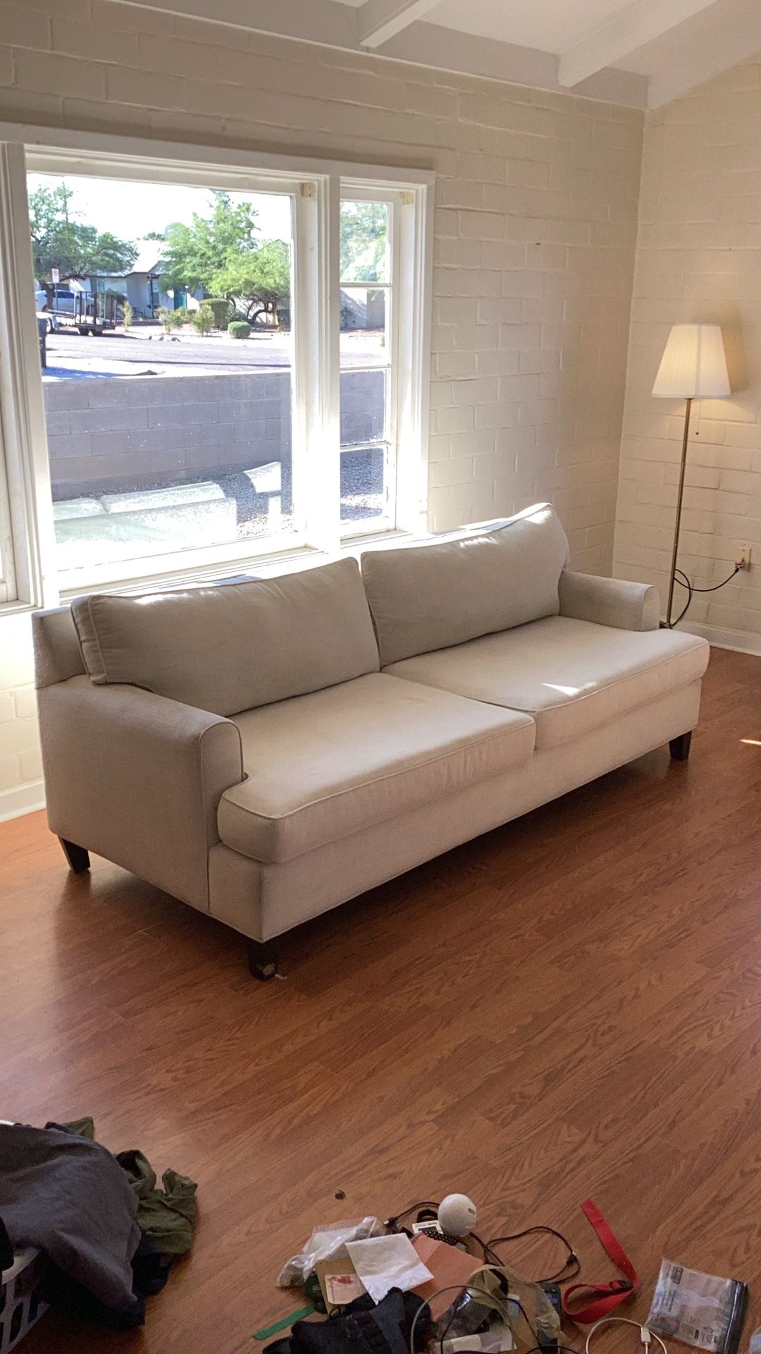 White Fabric Couch