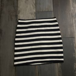 Black And White Mini Skirt