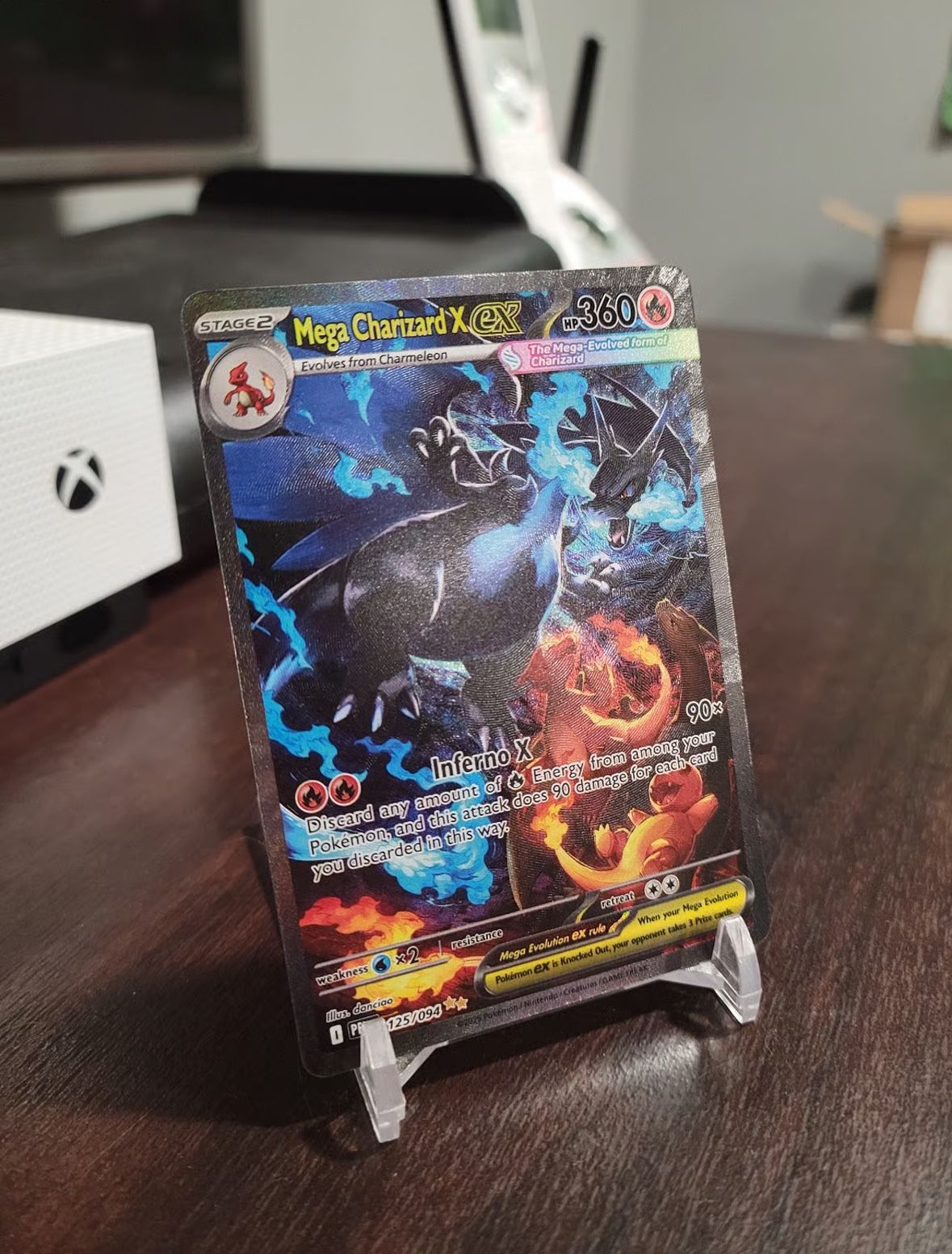 Pokemon Phantasmal Flames Mega Charizard X EX SIR 125/094 