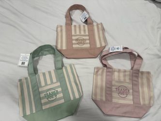 Trader Joe’s mini pastel striped totes