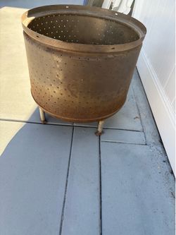 Stainless steel washer tub Wood fire Bowl￼