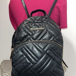 Michael Kors Abbey Medium Quilted Leather Backpack
