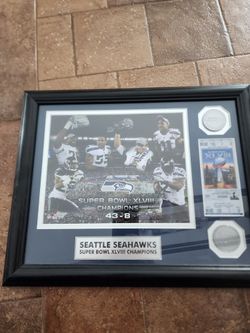 Seahawks Superbowl Memorabilia 4 Piece Lot. Avondale.