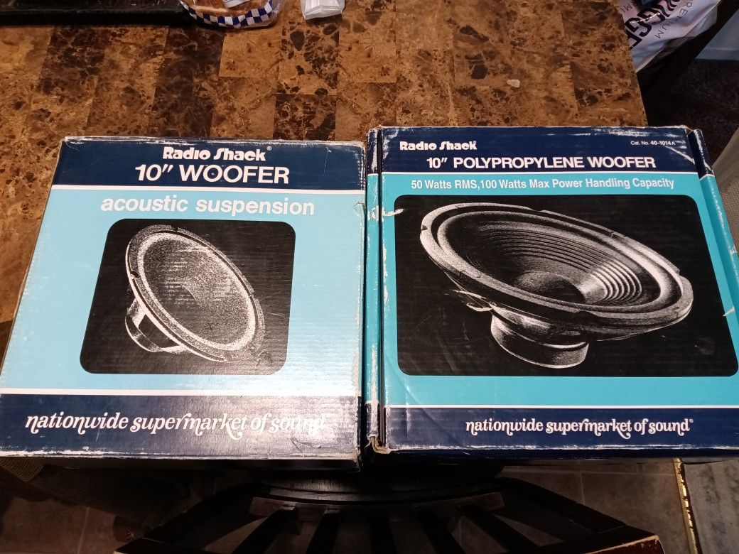 Two 10" Replacement Woofers