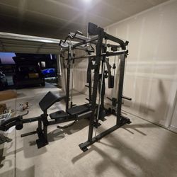 Smith Machine 2001 | Multi-Use Adj Bench | Gym Equipment | Fitness | Squat Rack | Excercise |🔴WEIGHTS AND BARBELL SOLD SEPARATELY 🔴 FREE DELIVERY 🚚