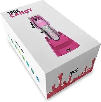 * TPOB Slime 2 Candy Edition Barber Hair Clippers for Men 6800 RPM with Matte Pink Case and Taper Blade