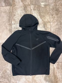 Nike Tech Fleece Windrunner Hoodie Jacket Full Zip Black HV0949-010 Mens Large