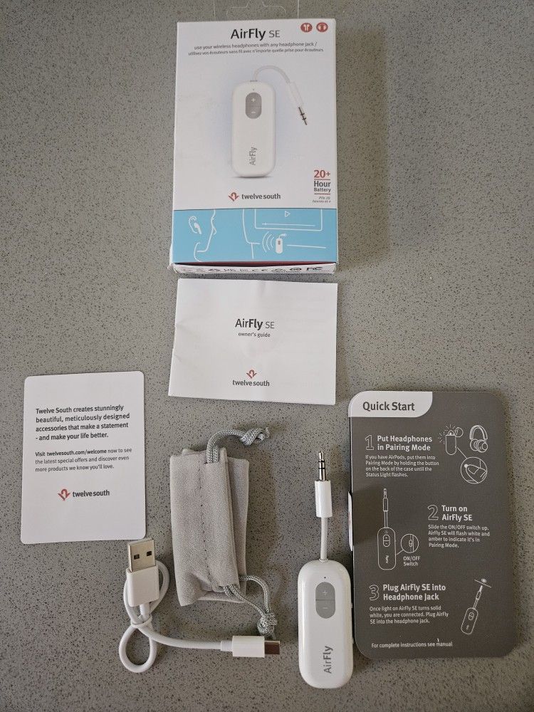 Twelve South AirFly SE Bluetooth Wireless Audio Transmitter