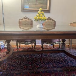 Antique Walnut Conference/library desk 