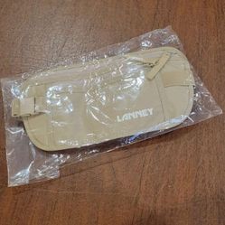 Lanney Beige Crossbody Waist Travel Bag Money Belt Fanny Pack RFID New, 
sealed package. Please see photos for details. It is 10x5.5, adjustable 
wais