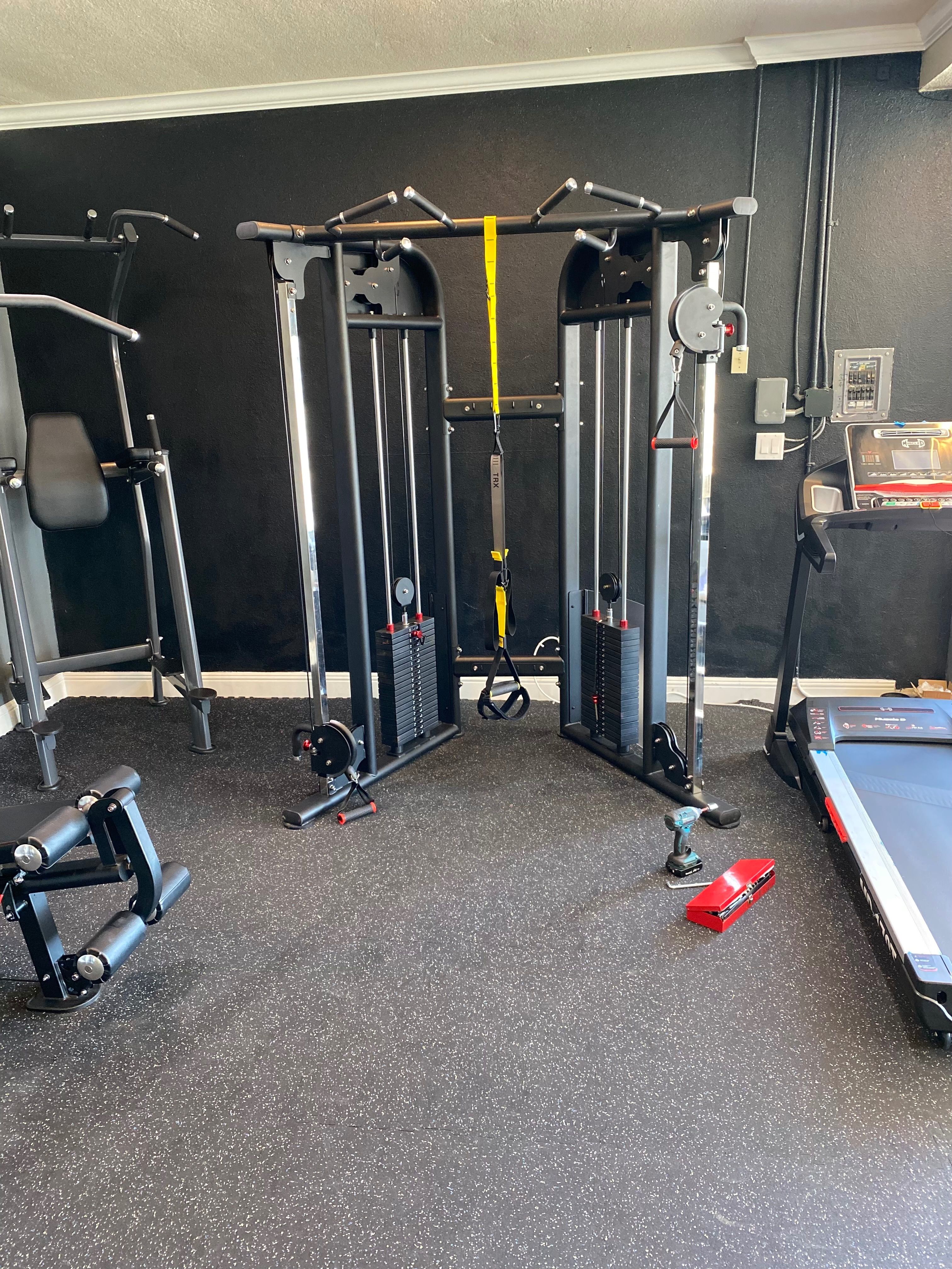 Campbell Fit- Functional Trainer New Cable Machine Dual Pulley Fitness Equipment Fit Fitness Exercise Equipment Brand New Weights Stack Weight Plate
