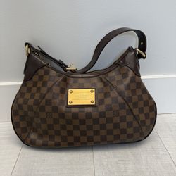 Louis Vuitton Damier Thames PM Hobo Handbag N48180 XX06119