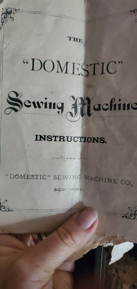 Vintage Domestic brand peddle sewing machine