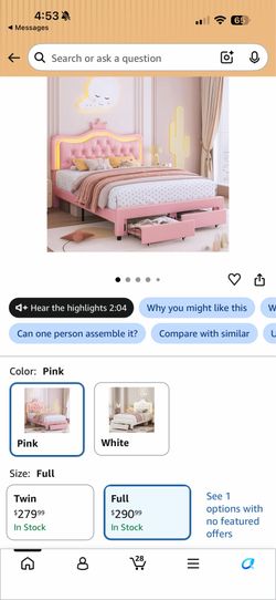 Full princess bed frame