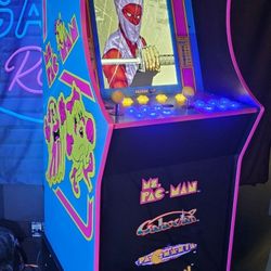 Retro Ms Pac Man Arcade1up Cabinet With Over 15,000 Video Games 