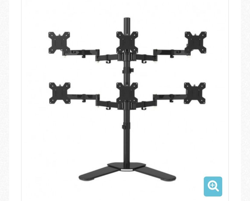 SupTek Hex Arm LCD LED Monitor Stand 6 Screens