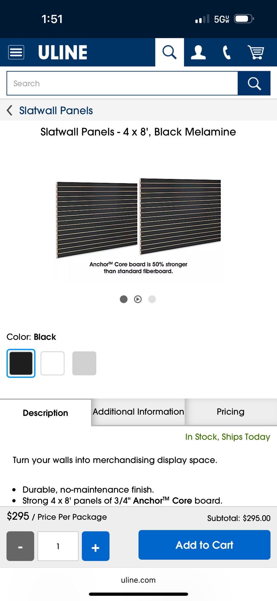 Slat Wall Panels