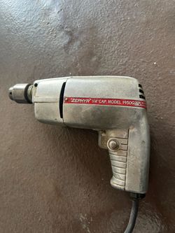 Vintage PET Zephyr Model 1950G 1/4" Electric Drill – Made in USA